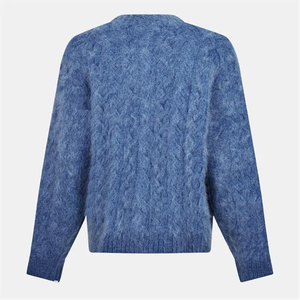 Sweat-shirt à la mode OEM pull décontracté sweat en coton mélangé vêtements de mode OEM sweat sans capuche conception unie - Product Image 2