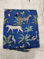 Tas Kain Katun Ringan Anti Sobek Motif Harimau Safari Hutan Baru Terlaris Warna-warni India Cocok untuk Sofa
