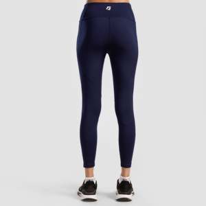Leggings slim Equniox bleu marine avec effet push-up, respirants, en Spandex/Nylon, logo personnalisé, style fitness/yoga/sport, grandes tailles, entraînement, XS - Product Image 3