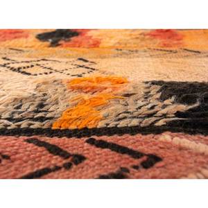 Alfombra de Lana Anudada a Mano Nuray, Diseño Geométrico Abstracto Rojo Naranja, Rectangular, para Hogar, Entrada o Pasillo, 9x12 - Product Image 3