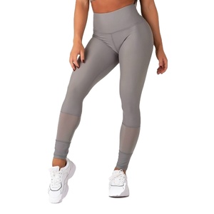Leggings de yoga et de fitness personnalisés pour femmes avec cordon de serrage, 100 % polyester, séchage rapide, vente en gros, style 2026 - Product Image 1