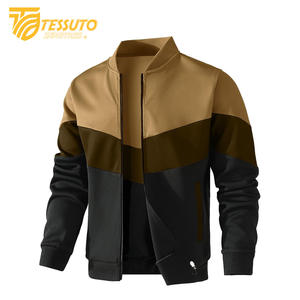 Blouson aviateur zippé léger et extensible de coupe décontractée pour homme - Product Image 3