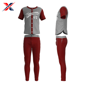 2025 nueva llegada conjuntos de ropa deportiva de béisbol de alta calidad buena venta uniforme transpirable para tallas grandes precio competitivo en blanco - Product Image 2
