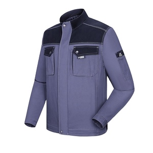 Veste de travail en coton personnalisée pour homme, durable, de sécurité industrielle, multi-poches, pour usage extérieur, avec fonction de détection des aiguilles et thermocollage sans couture, tout-en-un - Product Image 1