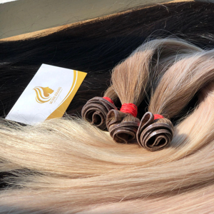 Genius Machine Double Trame 100% Extensions de Cheveux Vierges Vietnamiens Remy Ombre Couleur Claire Cuticule Alignée Ruban Teint Geni - Product Image 1