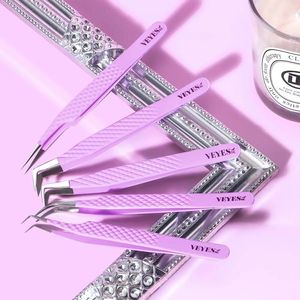 2025 nouveau Design en acier inoxydable Extension de cils pince à épiler Volume cils maquillage outil pince à épiler - Product Image 1