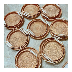 Découvrez le charme du rotin: assiettes en rotin d'origine vietnamienne, fabriquées naturellement pour une utilisation à la mode et sans effort en rotin - Product Image 3