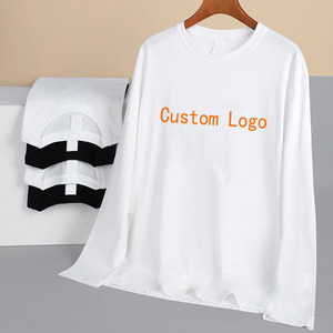 Camiseta de hombre de nuevo diseño, camiseta de manga larga con estampado personalizado fresco de algodón de talla grande 100%, camiseta de manga larga Unisex para hombre - Product Image 2