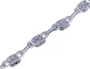 Bracelet en diamant rond Moissanite de qualité supérieure en argent sterling S925 cadeau de fête d'anniversaire de style classique pour les femmes - Product Image 4