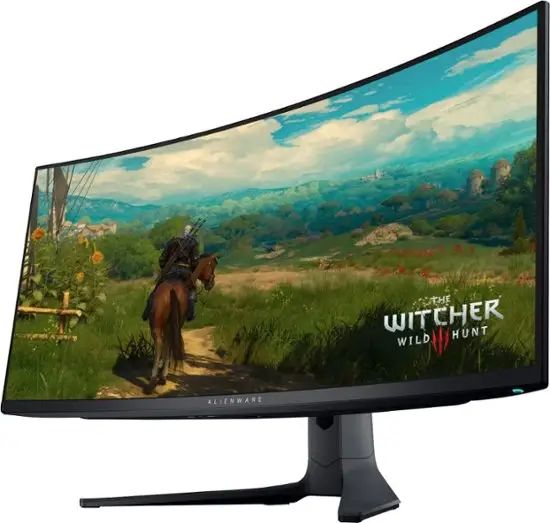 Vendita calda Alienwares AW3423DWF 34 "Quantum punto OLED curvato ultra wide Gaming Monitor 165Hz AMD FreeSync Premium Pro VESA HD MI USB