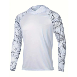 Vente en gros de chemises et sweats à capuche de pêche personnalisés par sublimation vêtements de pêche d'extérieur à séchage rapide UPF 50 chemise UV pour hommes à manches longues - Product Image 5