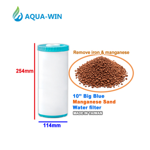 Filtre à sable au manganèse bleu de 10 pouces pour l'élimination du fer et du manganèse dans l'eau souterraine - Product Image 1