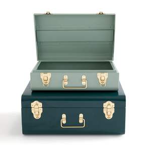 Boîte de rangement galvanisée avec revêtement en poudre idéale pour une utilisation intérieure décorative dans l'organisation du couloir ou de l'entrée du salon - Product Image 4