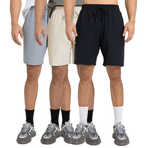 Shorts de sport pour hommes, shorts de basket-ball, cordon de serrage, entraînement athlétique, shorts à séchage rapide avec poches pour la course à pied décontractée - Product Image 6