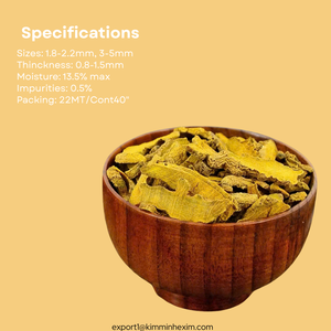 Tranches de curcuma séché de qualité supérieure _ Approvisionnement en vrac pour les importateurs de produits alimentaires et d'épices - Product Image 3