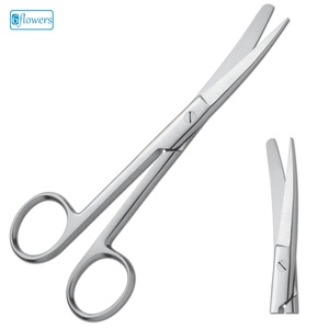 Ciseaux chirurgicaux 6flowers F4-041 11,5 cm en acier inoxydable, instrument de chirurgie générale manuel, classe I, certifié CE ISO 2015 - Product Image 1