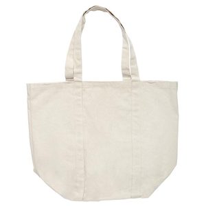 Sac de plage en toile denim avec broderie de lettres, grande capacité, fermeture ouverte, fermeture éclair, réutilisable, coton et polyester, pour l'été - Product Image 4