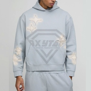 La mejor calidad, gran oferta, nuevo estilo, Sudadera con capucha desgastada para hombre, diseño adecuado de fábrica, Sudadera con capucha desgastada mezclada de algodón básico de alta demanda - Product Image 3