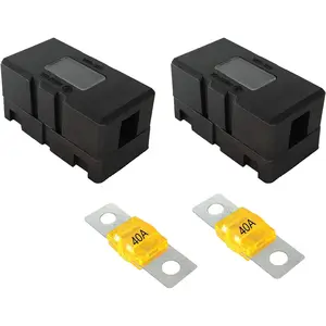 Midi Fuse Holder,2 Pieces ANS fuse holders 2 Pieces midi fuses 40 A Amp