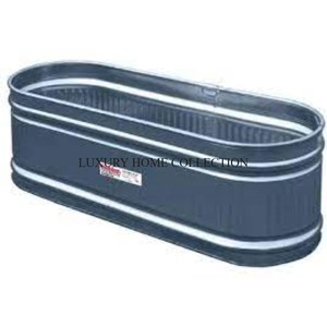 Heavy-gauge Steel Metal Garden Water Tub with Reinforced Bottom for extra Strength and Durability in All Weather Conditions - Product Image 5