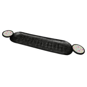 Plateau de service en métal pour fêtes vintage personnalisé, moderne, aluminium, émail, poignée imprimée, usage décoratif pour la maison et le mariage - Product Image 5