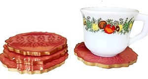 Posavasos impermeables de madera de resina hechos a mano, posavasos de resina para decoración de mesa de café, ilustraciones decorativas de mesa - Product Image 4