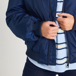 Veste bomber vintage pour femmes, vente chaude, style streetwear, fermeture éclair, prix de gros, vêtements décontractés, tissu respirant, veste bomber 2026 - Product Image 5