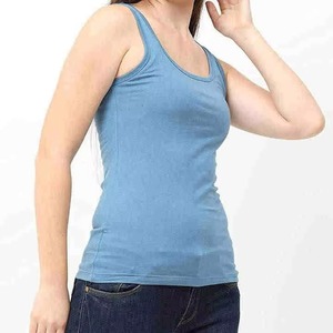 Haute qualité femmes o-cou débardeur respirant tricoté tissu personnalisé sérigraphie léger Style décontracté en gros - Product Image 4