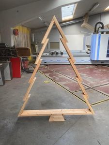 OPTIMISATION DE L'ARBRE DE NOËL DÉCORATION ÉCOLOGIQUE CADEAU FAIT MAIN Arbre en bois ornemental Fabriqué en cerisier un arbre pour toute saison - Product Image 5