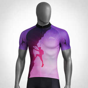 Vêtements de performance pour l'extérieur, maillot de cyclisme léger pour homme, 100% polyester, séchage rapide, avec maille ventilée pour un confort longue durée lors des activités - Product Image 5