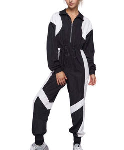 Ensemble deux pièces personnalisé pour homme, coupe-vent vintage à fermeture éclair, survêtement en nylon par sublimation, service OEM, séchage rapide, respirant - Product Image 1