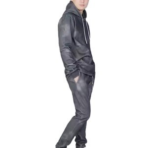 Haute qualité unisexe gris foncé lavé à l'acide pull survêtement personnalisation Logo décontracté mode tenue décontracté taille adulte bas prix - Product Image 3