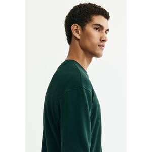 Sweat-shirt à capuche brodé de haute qualité pour homme, logo personnalisé, 100% coton, vintage, hiver, écologique, streetwear - Product Image 3