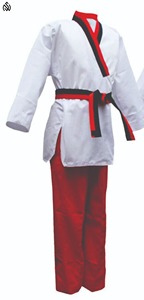 Vente en gros d'uniforme de taekwondo grande taille fabriqué en usine avec logo personnalisé vêtements d'arts martiaux jiu jitsu kimono uniforme de taekwondo - Product Image 4