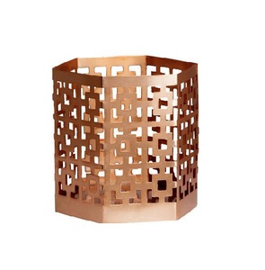 Portavelas de luz de té para decoración festiva del hogar Diwali, regalo de boda, fiesta de té, forma redonda hecha a mano, asas chapadas en cobre - Product Image 4