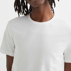 Camiseta de cuello redondo de media manga para hombre de calidad superior Venta caliente camisa de logotipo personalizado de secado rápido con diseño de patrón sólido - Product Image 6