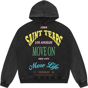 เสื้อฮู้ดดี้ทรงหลวมขนาดใหญ่ แฟชั่น ทันสมัย ไม่มีฮู้ด ผ้าฟลีซ พิมพ์โลโก้ตามสั่ง ปักลาย ซิลค์สกรีน รีดร้อน - Product Image 2