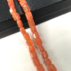 100% Natural IGI Certified Carnelian Smooth Plain Tumble Rondelle <b>Loose</b> <b>Beads</b> 8x7x5mm AA Grade Orange Fire Vivaaz Gems Jaipur - Product Image 2