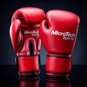 Gants d'entraînement de boxe MicroTech Sports en cuir synthétique de qualité supérieure pour la salle de sport, le sparring et le fitness - Product Image 2