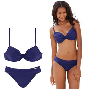 Ensemble de bikini pour femmes, vêtements de plage, maillot de bain, été, plage, piscine, resort, vacances, tissu extensible à séchage rapide, devant 2 pièces, violet - Product Image 6
