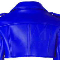 Veste bomber courte pour femme avec fermeture éclair, style tendance, taille personnalisable, en cuir d'agneau véritable et tissu en toile