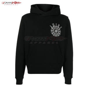 ชุดวอร์มประดับพลอยเทียมสำหรับผู้ชายมีซิปสำหรับใส่เล่นกีฬาดีไซน์ตามสั่งชุดออกกำลังกายมีสไตล์ - Product Image 3