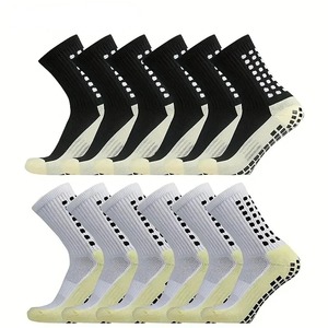 Calcetines atléticos acolchados que absorben la humedad para hombre, 5 par/paquete, calcetines para caminar, senderismo, calcetines acolchados para botas de trabajo para hombres - Product Image 1