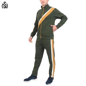 Best Quality Light <b>Weight</b> Men's Tracksuit 100% Cotton <b>Stand</b> Collar Design Breathable and Winter Solid Pattern - Product Image 3
