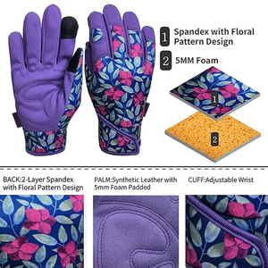 Couleur claire Bonne qualité Meilleur produit flexible Conception unique Protection des mains Équipement de protection pour le jardinage Gants de jardin - Product Image 2