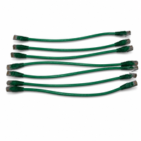 Kabel Patch Cat6 UTP Hijau 0.25m RJ45 8P8C Tanpa Kait (Snagless) Kabel Ethernet Berbahan Tembaga Murni 100% dengan Selubung PVC, Grosir Pabrik XXD