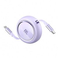 Buen precio Mini 100W 5A Cable USB retráctil de carga rápida Cables de cargador de nailon de 1,2 M para MacBook