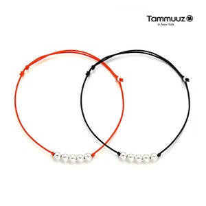 Top Selling Tammuuz Sterling Silver Unisex Beads <b>Bracelet</b> for All Seasons <b>Adjustable</b> Length - Product Image 3