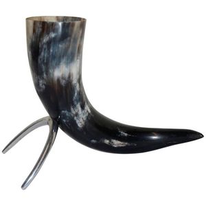 Soporte Metálico Ecológico de Alta Calidad para Decoración Navideña, Cuerno de Buey Vikingo Pulido, Cuerno de Vaca, Velas, Artesanías Naturales - Product Image 4