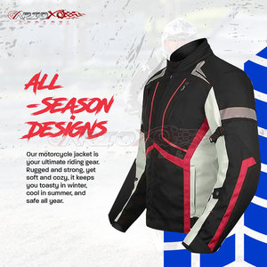 แจ็กเก็ตมอเตอร์ไซด์ Cordura สำหรับผู้ชายแจ็กเก็ตมอเตอร์ไซค์กันน้ำมีความทนทานชั้นนอกและป้องกัน - Product Image 2